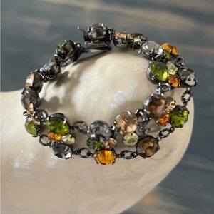 Vintage Crystal Multi-Color Bracelet